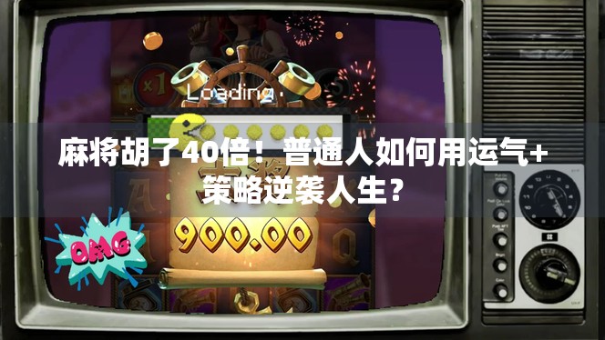 麻将胡了40倍!普通人如何用运气+策略逆袭人生? 麻将胡了40倍!普通人如何用运气+策略逆袭人生?