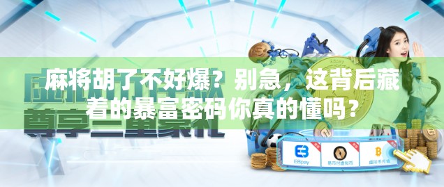 麻将胡了不好爆？别急，这背后藏着的暴富密码你真的懂吗？