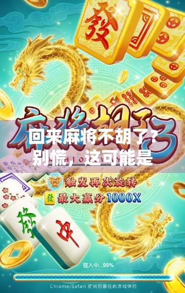 回来麻将不胡了?别慌,这可能是你人生最值得庆幸的转折点! 回来麻将不胡了?别慌,这可能是你人生最值得庆幸的转折点!