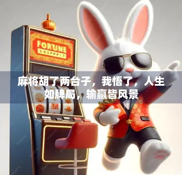 麻将胡了两台子，我悟了，人生如牌局，输赢皆风景