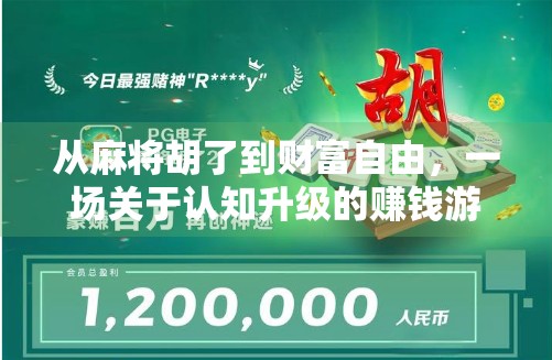 从麻将胡了到财富自由，一场关于认知升级的赚钱游戏