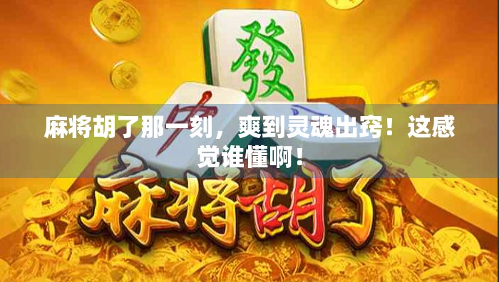 麻将胡了那一刻，爽到灵魂出窍！这感觉谁懂啊！